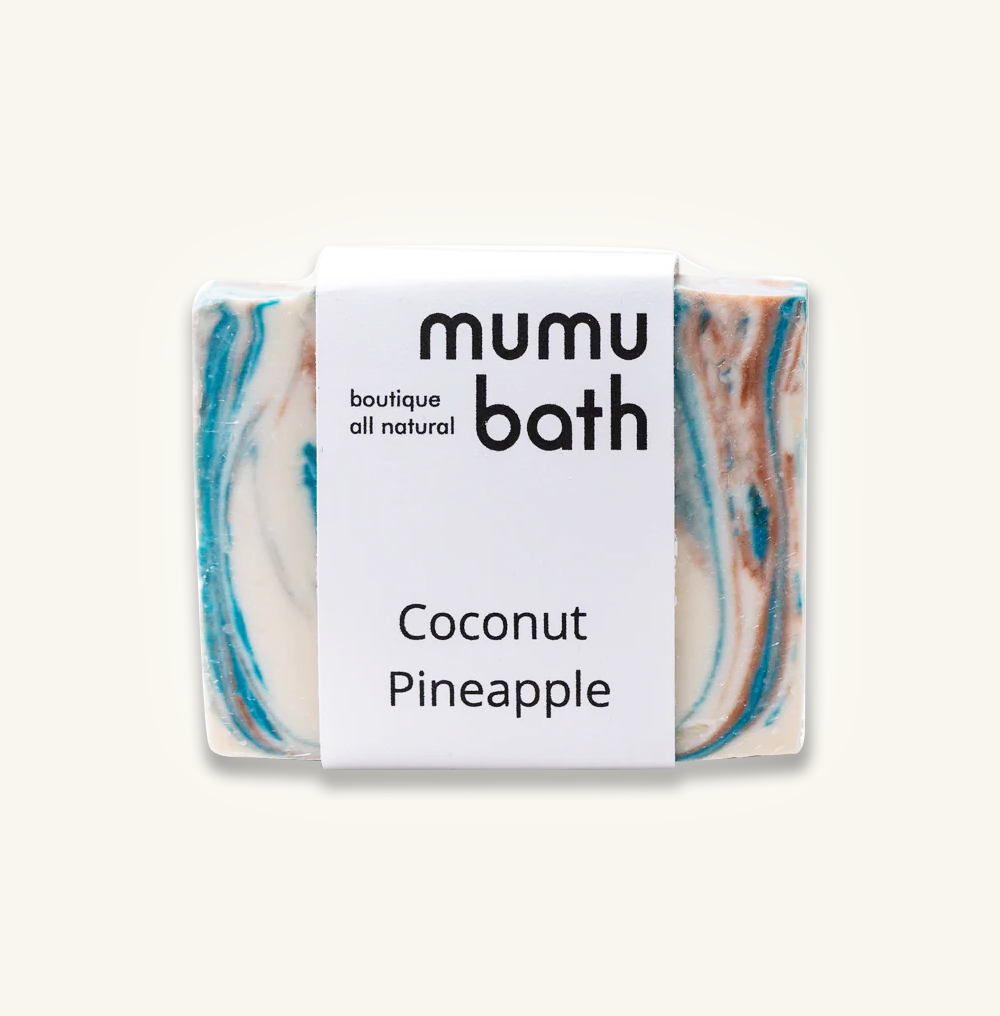 Coconut and Pineapple Soap bar handmade by Mumu Bath