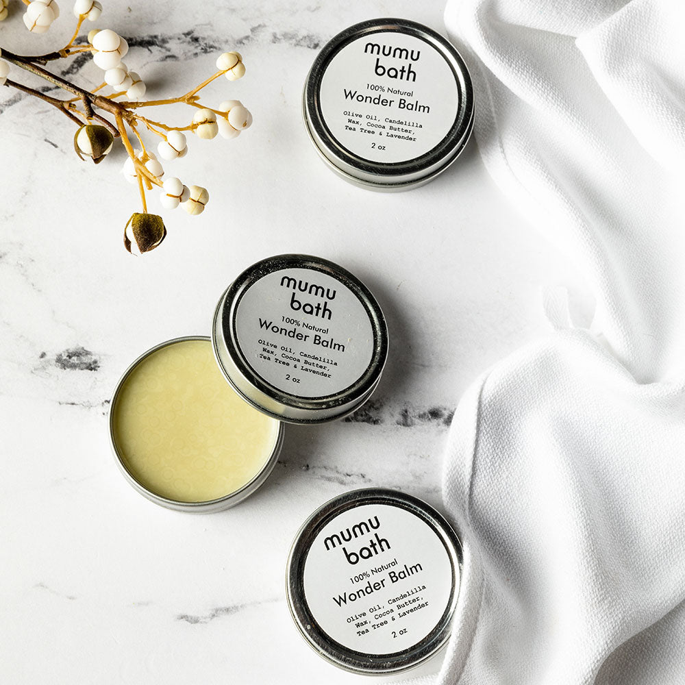 Wonder Balm multi-purpose healing Salve by Mumu Bath beauty products.