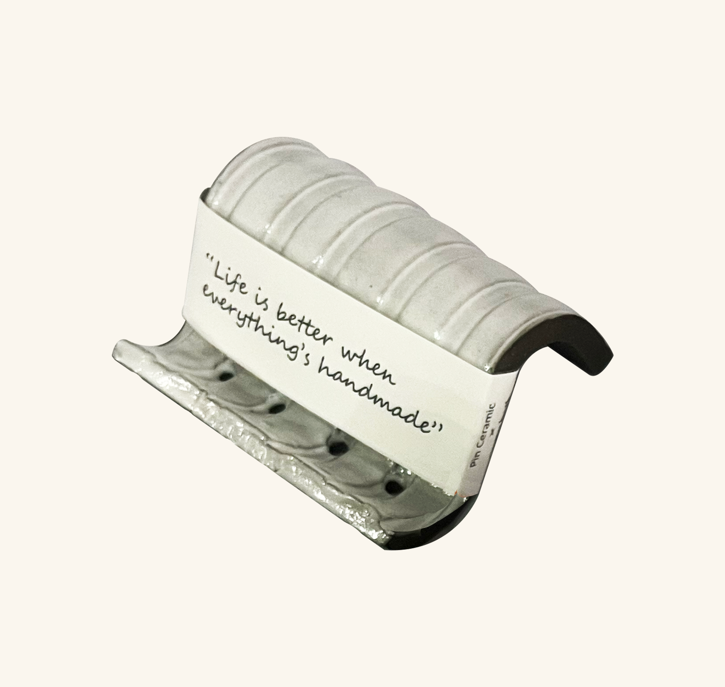 Artisanal Self-Draining Ceramic Soap Dish (Collaborate with Taiwanese Pottery Artist)